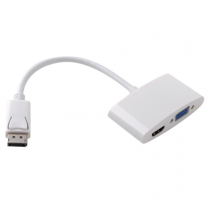 KCDAP013 DisplayPort to HDMI+VGA Convert Cable