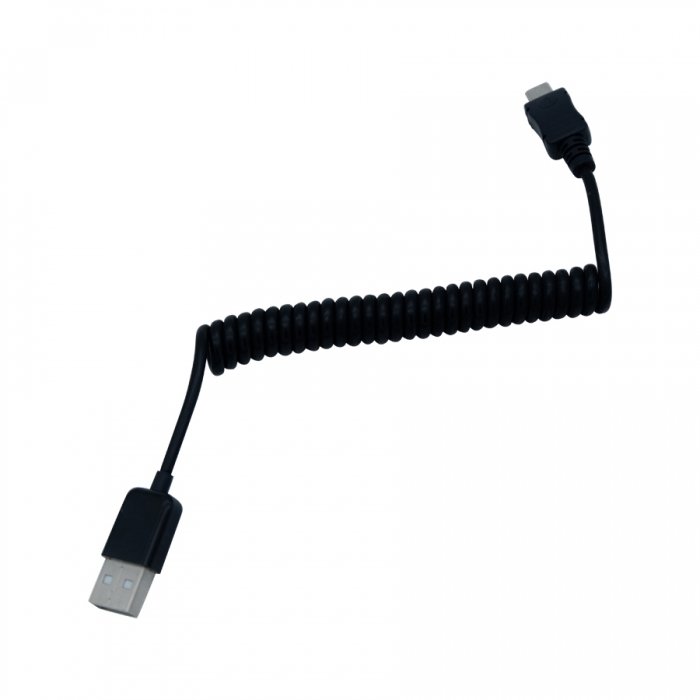 KCUB2005 Spring USB2.0 Cable Black