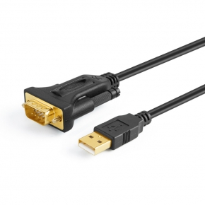 KCUB2010 USB2.0 to DB9 Pin RS232 Serial Cable Black