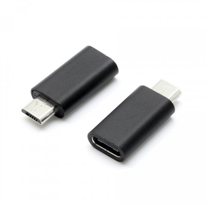 KCCAP022 USB2.0 Micro Male to USB-C Female Adapter Aluminum
