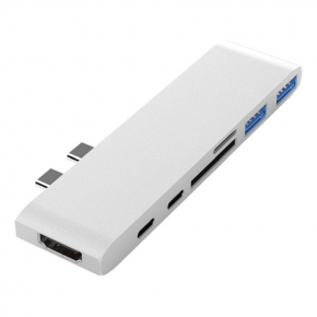 KCUAP031 7 in 1 Double USB Type C Docking