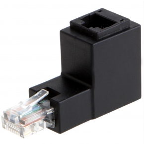 KCNWA012 Flexible 90 Degree Angle RJ45 Male To Female Adapter