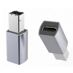 KCCAP026 Aluminum USB2.0 B Male to USB-C Female Adapter