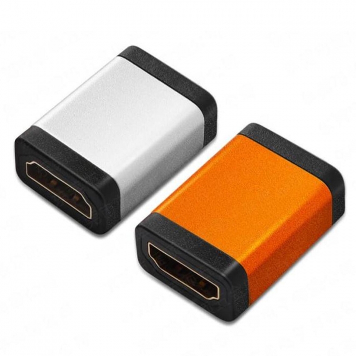 KCHAP000 Aluminum HDMI A Female to HDMI A Female Adapter